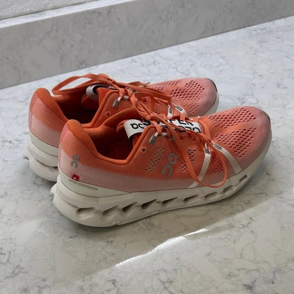 On Running Women's Coral Athletic Shoes, Size 10.5 - Picture 3 of 10